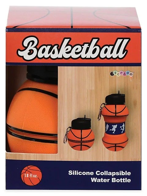 Hydration Basketball Collapsible Water Bottle