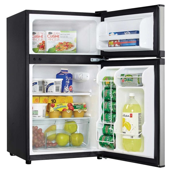 Dual Door 3.1 cu. ft. Compact Refrigerator/Freezer