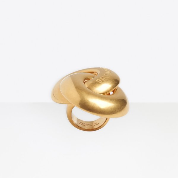 Twin Ring Gold for Women | Balenciaga