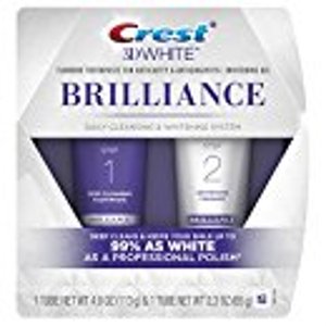 Crest 3D White Brilliance Toothpaste Two-Step System