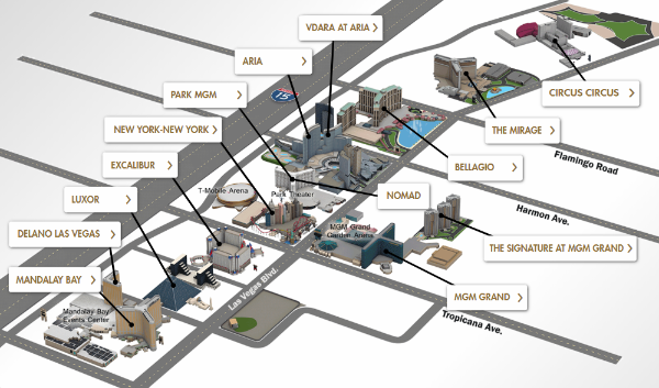 一张图带你了解MGM（上） 拉斯维加斯一站式娱乐体验