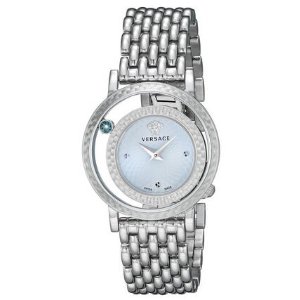 Versace Women's VDA030014 Venus Stainless Steel Bracelet Watch with Blue Dial