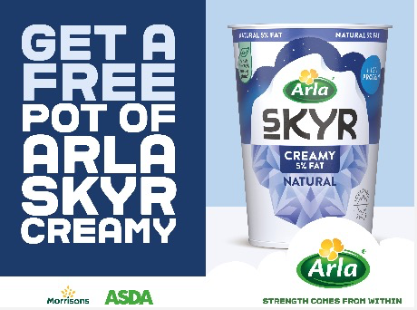 免费 Arla Skyr Creamy 酸奶 450g