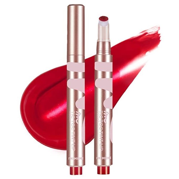 I'M Tic Toc Tint Lip Velvet | Velvet-Matte Lip Stain | 003 Daring Red | K-Beauty
