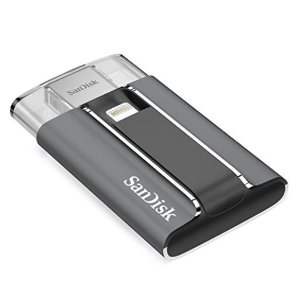 SanDisk iXpand 128GB USB 2.0 Mobile Flash Drive with Lightning connector For iPhones