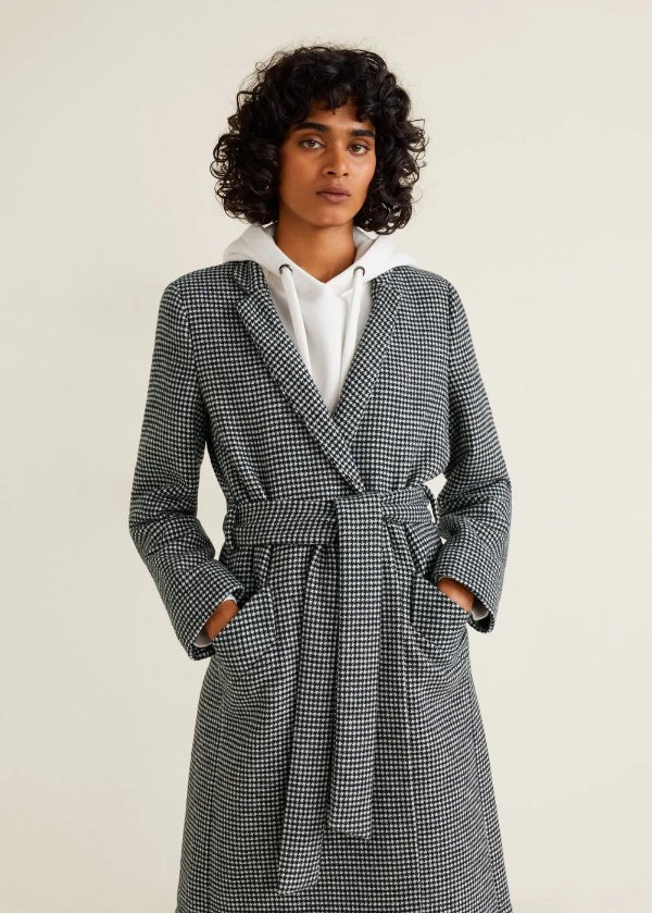 Houndstooth coat - Women | OUTLET USA