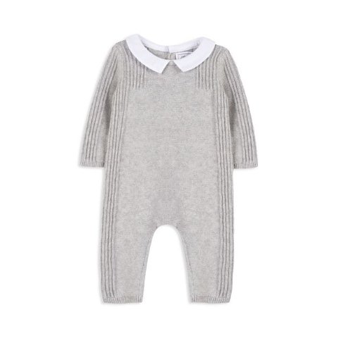 Tartine et ChocolatUnisex Poplin Collar Knit Playsuit - Baby