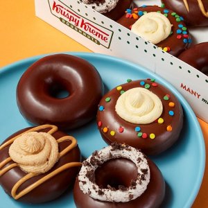 Krispy Kreme 新会员限时优惠，买任意1打送原味甜甜圈一打