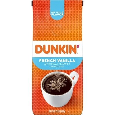 Dunkin' French Vanilla Flavored Medium Roast Ground Coffee
