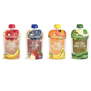 happy baby banana raspberry oats