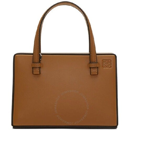 Postcard Brown Small Leather Tote