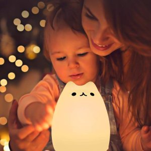 GoLine Cat Lamp, Silicone Nightlights for Children Toddler