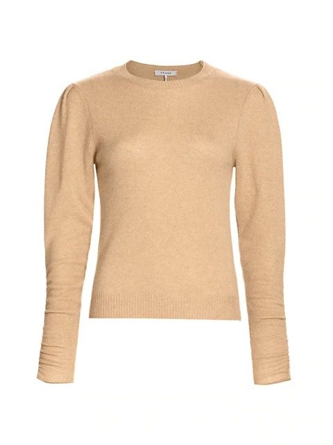 Gabby Recycled Cashmere & Wool Puff-Sleeve Sweater