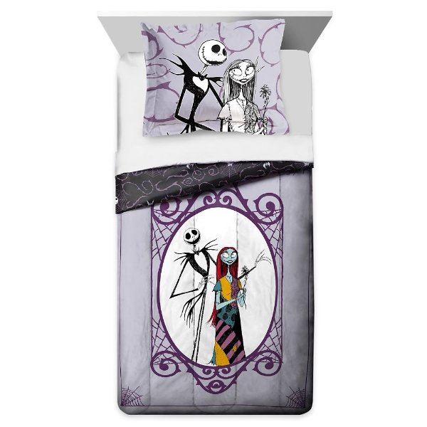 Jack Skellington and Sally Reversible Comforter Twin / Full / Queen – The Nightmare Before Christmas | shopDisney