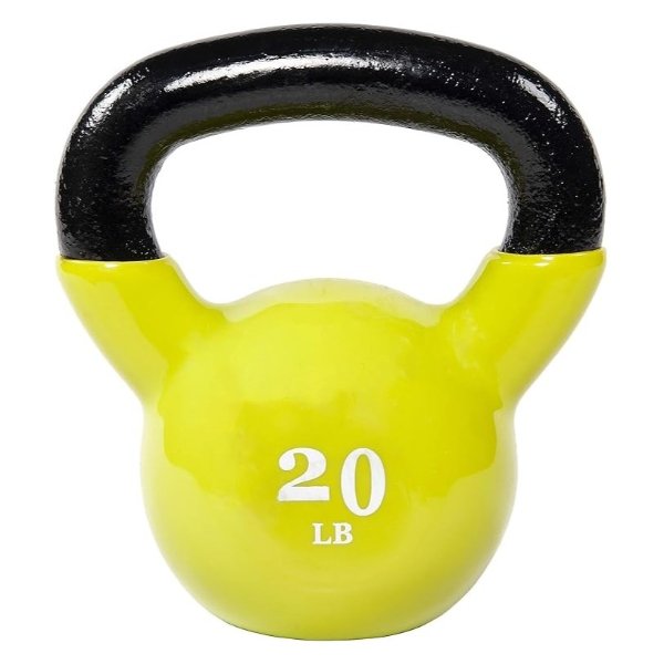 All-Purpose Color Vinyl Coated Kettlebell, 5-50 Pounds