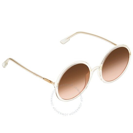 Brown Gradient Round Sunglasses SOSTELLAIRE3 900 59