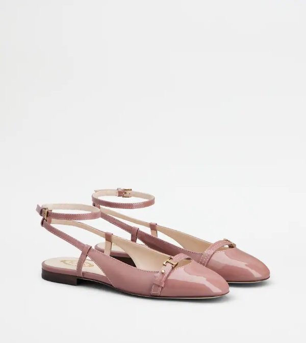 Slingback Ballerinas in Patent Leather