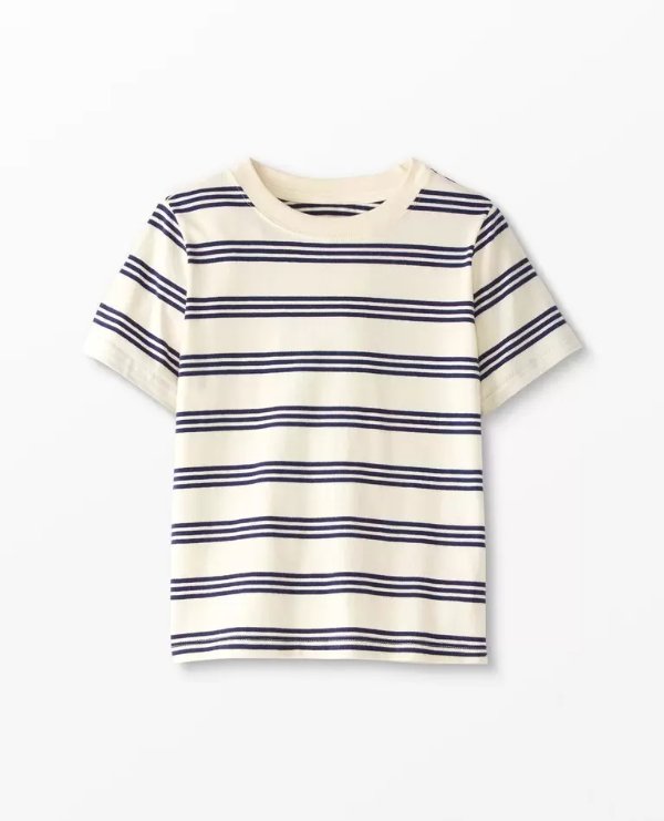 Striped Tee In Cotton Jersey