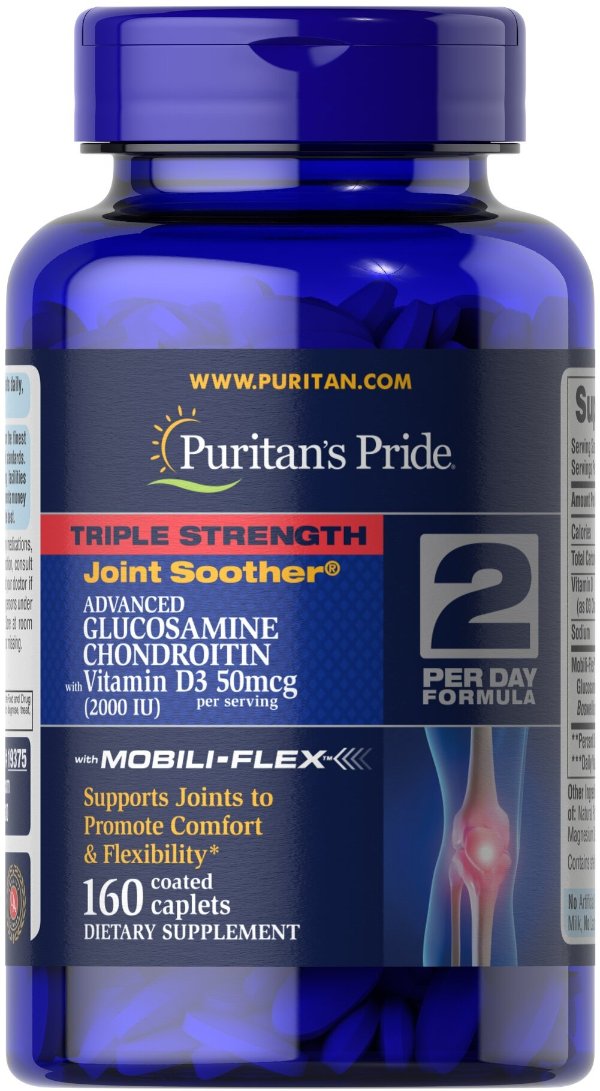 3X Strength Glucosamine Chondroitin Vit D3 | Puritan's Pride