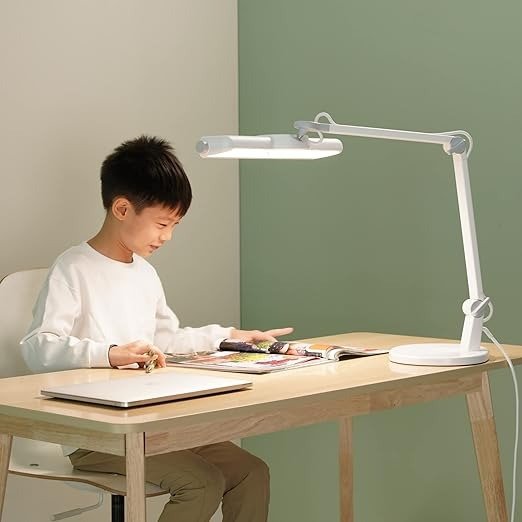 MindDuo 2 自动调光儿童阅读学习灯（白色），多角度可调节