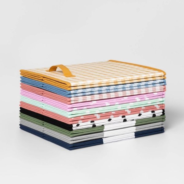 13" Fabric Gingham Storage Bin - Pillowfort™