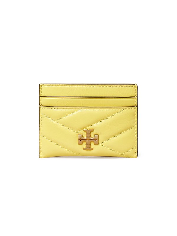 Kira Chevron Quilted Leather Card Case