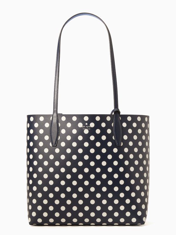 enchanted forest dot large reversible tote