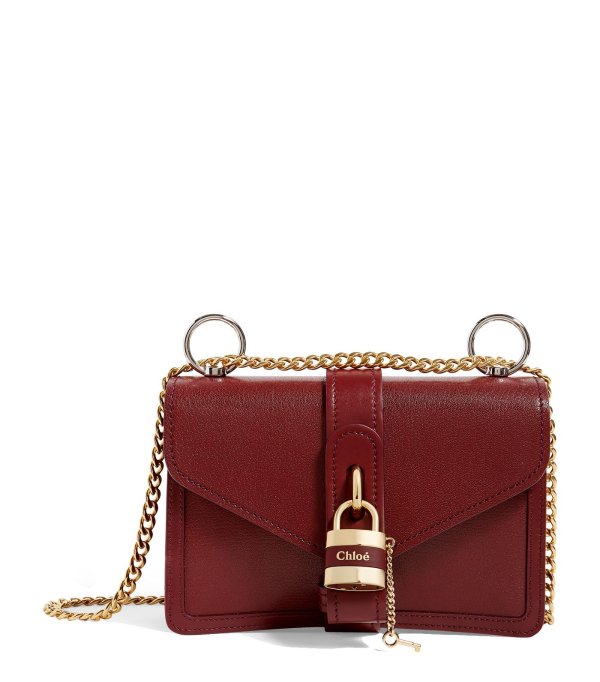 Leather Aby Chain Shoulder Bag