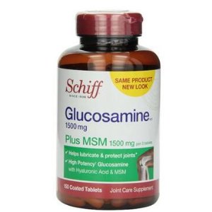Schiff Glucosamine 1500mg Plus MSM 1500mg and Hyaluronic Acid, Joint Supplement, 150 Count