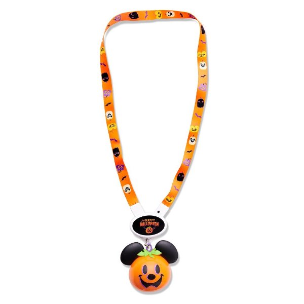 Mickey Mouse Pumpkin Halloween Light-Up Lanyard | shopDisney