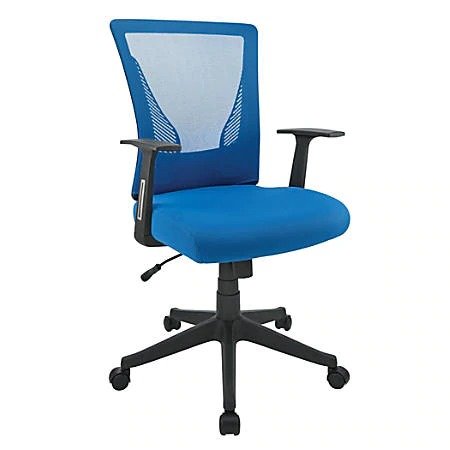 Radley Mesh/Fabric Mid-Back Task Chair, Blue