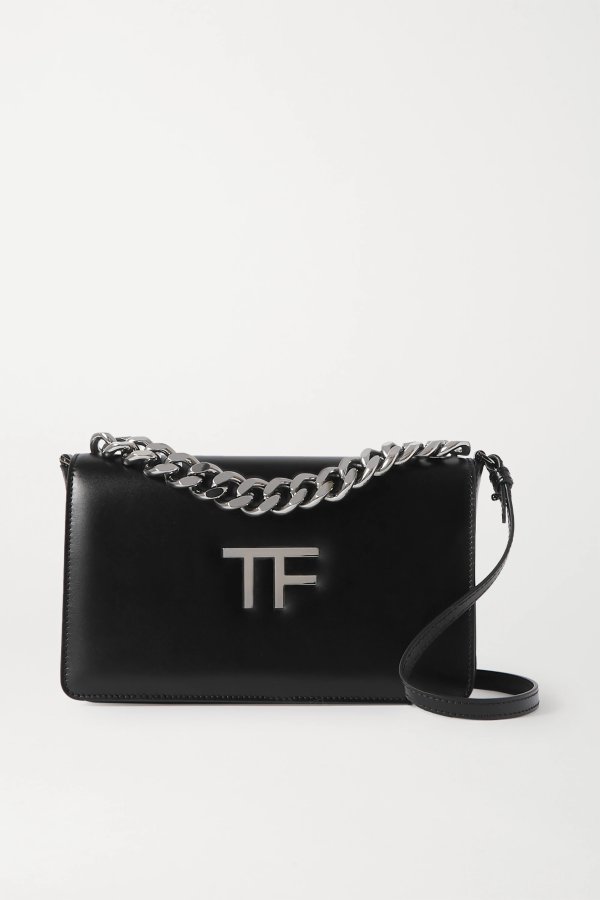TF Chain medium leather shoulder bag