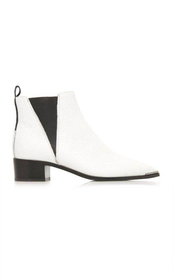 Jensen Grained Leather Chelsea Boots