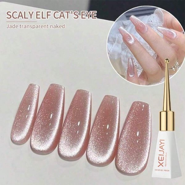Cat Eye Gel Nail Polish Pink Popular Color 9D Glitter Shiny Dreamy Series Galaxy Velvet Ice Jelly Gel Polish Uv Led Curing Requires Soak Off For Home Salon Gift