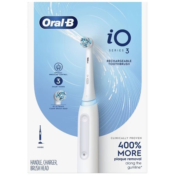 iO Electric Toothbrush with Brush Heads, Rechargeable