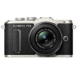 Olympus PEN E-PL8 Mirrorless Camera with M.Zuiko Digital ED 14-42mm f/3.5-5.6 II R Lens, Black