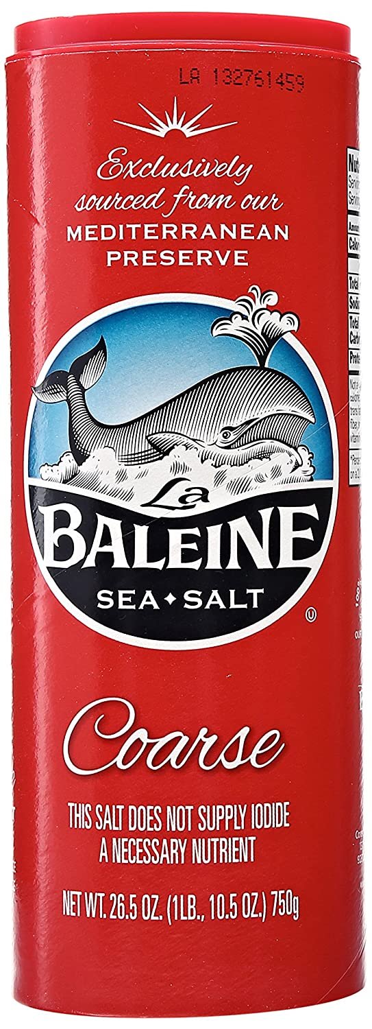 La Baleine Coarse Sea Salt, Canister 26.5oz
