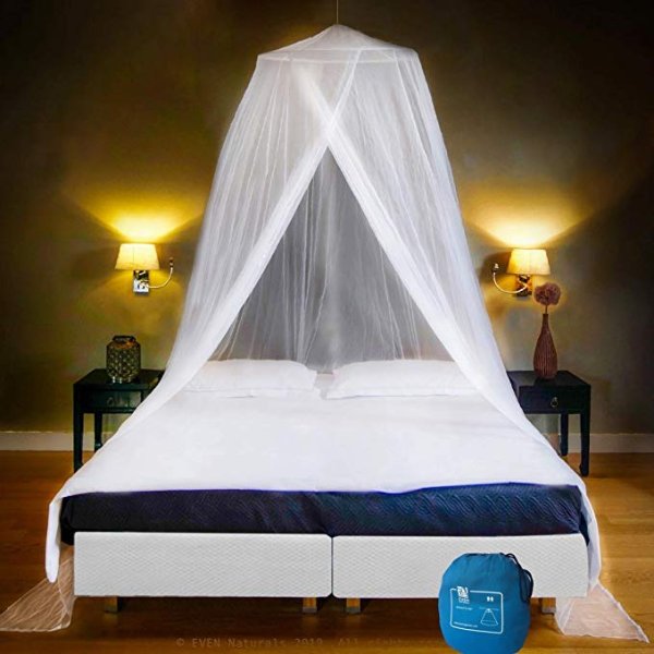 Luxury Bed Canopy Mosquito Net, for Single to King Size