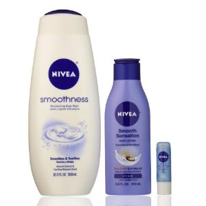 NIVEA Smooth 洗浴护肤3件套礼盒
