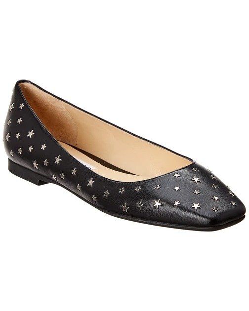 Modell Star-Studded Leather Flat