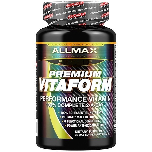 , Premium Vitaform，增強表现的多种维生素，30日男士多种维生素，60片
