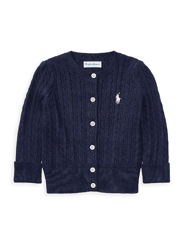 Baby Girl's Cable-Knit Cotton Cardigan