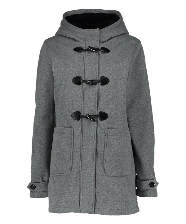 Light Heather Gray Toggle-Accent Jacket - Women