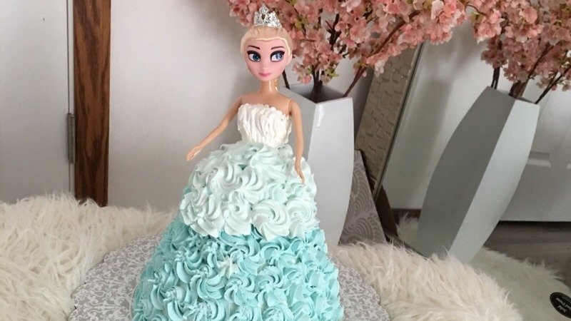 冰雪奇缘之Elsa公主蛋糕制作❄️