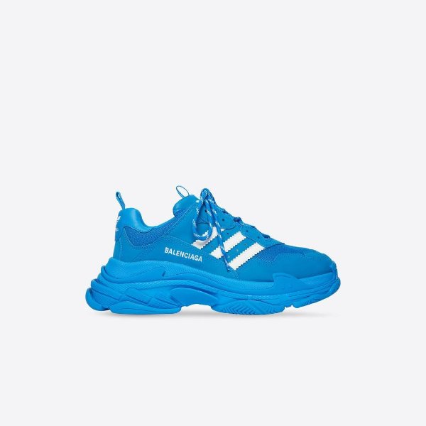 Men's Balenciaga / Adidas Triple S Sneaker in Blue