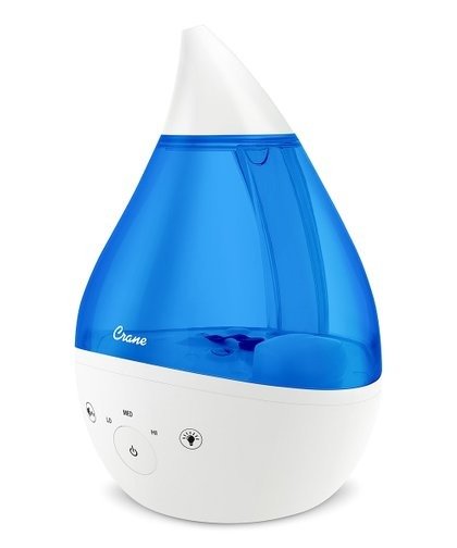 Blue & White Drop Top-Fill Humidifier