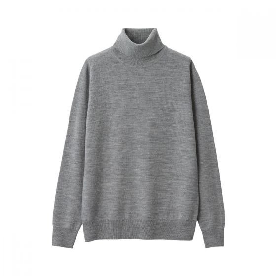D/Women Non-Itchy Jersey Turtleneck Jumper