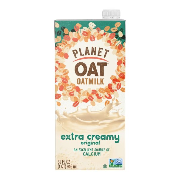 Planet Oat Oatmilk, Extra Creamy, 32 Fl. Oz (Pack of 6)