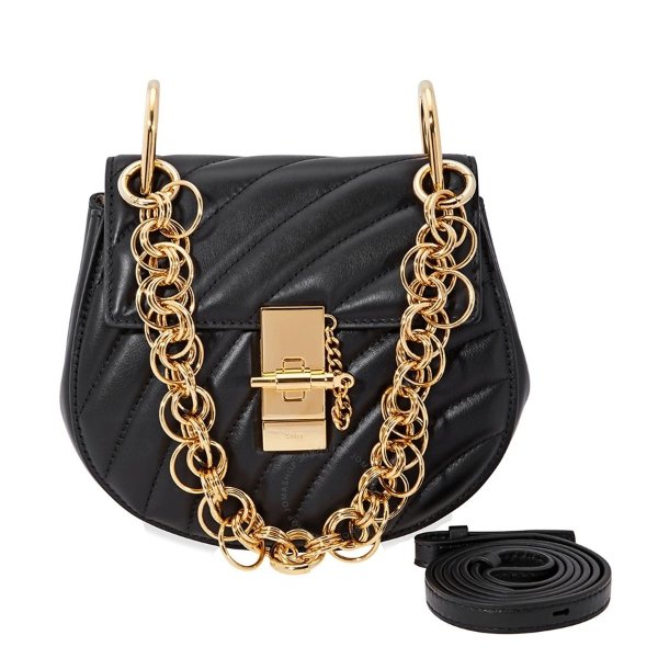 Nile Small Bracelet Bag- Caramel Drew Bijou Mini Quilted Shoulder Bag- Black Drew Bijou Mini Quilted Shoulder Bag- Black