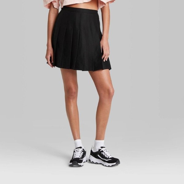 Women's Woven Tennis Mini A-Line Skirt - Wild Fable™